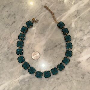 JCrew Crystal Blue Green Necklace
